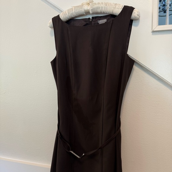 Ann Taylor Brown Midi Sleeveless Dress size 2 - Picture 3 of 5